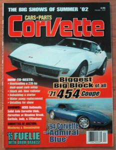 CORVETTE by C&P 2002 DEC - LT1, LS-5, 2X4 OVERHAUL, L-84, 94 DROP TOP